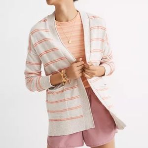 Madewell • Bradley Cardigan Sweater in Textured Stripe Size XS NWOT
